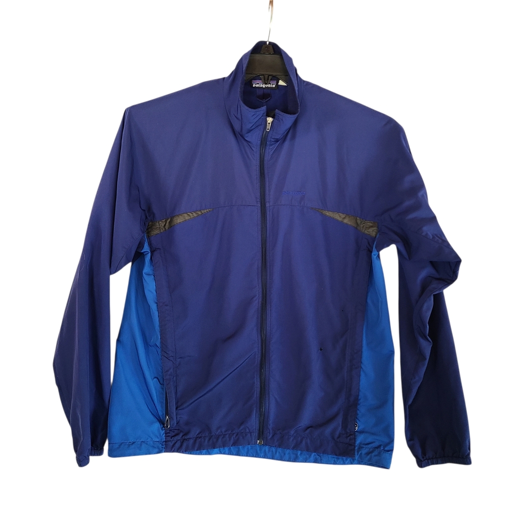 Patagonia Men's Vintage 2003 Full-Zip Windbreaker Jacket Blue Size M